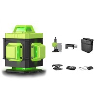LFINE LLX-360-01 16-Line Green Light Self Leveling Laser Level with Touch Button for Wall Floor Tile