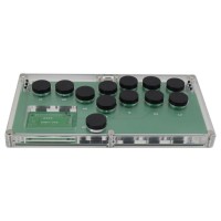 B1-MINI-PC Ultra Slim Arcade Stick Fight Stick Game Controller (Black Buttons) for PC Cellphone