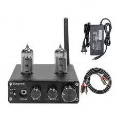 Heareal G3 200W Tube Amplifier Bluetooth Power Amp + Power Adapter + Dual RCA to Dual RCA Cable