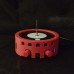 Circular Flat Tesla Coil Bluetooth Musical Tesla Coil Red Shell with Two Class E Amplifier Circuits