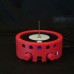 Circular Flat Tesla Coil Bluetooth Musical Tesla Coil Red Shell with Two Class E Amplifier Circuits