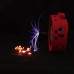 Circular Flat Tesla Coil Bluetooth Musical Tesla Coil Red Shell with Two Class E Amplifier Circuits