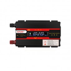 3000W Car Solar Power Inverter 12V 24V to 220V Home Power Inverter with LCD Screen Black Shell