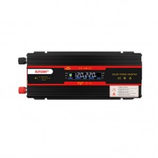 4000W Car Solar Power Inverter 12V 24V to 220V Home Power Inverter with LCD Screen Black Shell