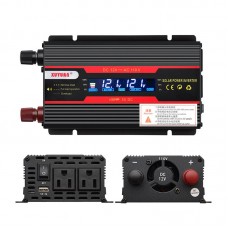 3000W Car Solar Power Inverter DC 12V 24V to AC 110V Home Power Inverter US with Dual LCD Screen