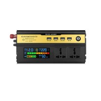 1200W 12V Solar Power Inverter DC 12V to AC 220V with Digital Display Used in Car Home Outdoors