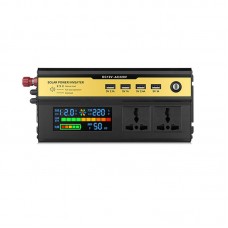 1200W 12V Solar Power Inverter DC 12V to AC 220V with Digital Display Used in Car Home Outdoors