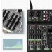 TZT R4-Pro Bluetooth Sound Card 4CH Mixer Mixing Console with Wireless Microphones for Livestreaming