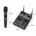 TZT R4-Pro Bluetooth Sound Card 4CH Mixer Mixing Console with Wireless Microphones for Livestreaming