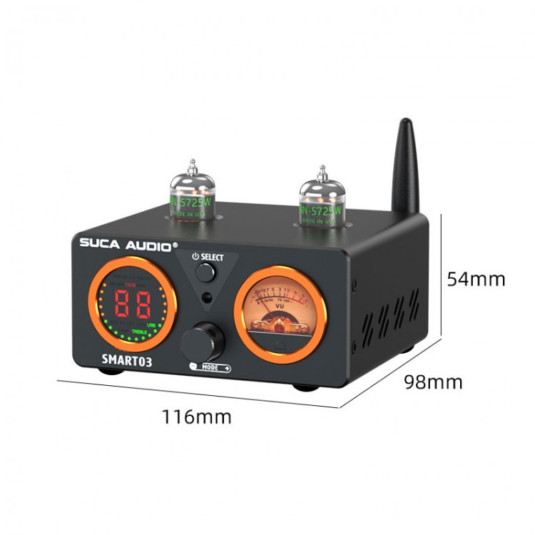SMART03 Black Power Amplifier High Fidelity Bluetooth 5.1 Multi