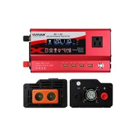 4000W Car Solar Power Inverter US Input DC 12V/24V Output AC 110V with Flowing Light 4 USB Ports