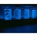 RGB Clock RGB Digital Clock E-sports Room Desktop Creative Decoration Ambient Light (White Base)