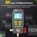 DY518 Freon Pressure Gauge Refrigerant Manifold Gauge Air Conditioner Digital Vacuum HVAC Meter
