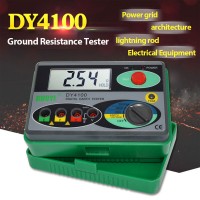 DY4100 0-2000 Ohm Earth Resistance Tester Durable Ground Resistance Tester Digital Earth Tester