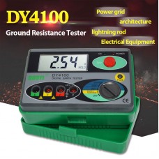 DY4100 0-2000 Ohm Earth Resistance Tester Durable Ground Resistance Tester Digital Earth Tester