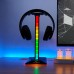 Music Spectrum Display Luminous Headphone Stand RGB E-sports Room Rhythm Light PC Desktop Decoration