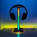 Music Spectrum Display Luminous Headphone Stand RGB E-sports Room Rhythm Light PC Desktop Decoration