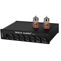 TUBE-T8 Headphone Amplifier High Fidelity EQ Multiple Frequency Band Adjustment Electronic Tube Preamplifier