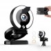 Q18 4K Fixed Focus Webcam Support Noise Cancellation High Resolution Mini Web Camera with Flash LED and Stand