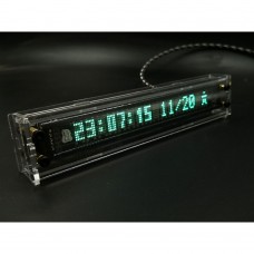 VFD Clock Flip Clock Timing Reminder Manual or Automatic Brightness Adjustment with Transparent Acrylic Shell