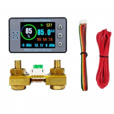 VA9810S 100A Coulometer Battery Capacity Manager DC Voltage Current Meter 2.4-Inch Color LCD Monitor