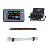 VAH9820S 120V 200A Coulometer Voltmeter Ammeter Battery Capacity Manager 2.4-Inch Color LCD Monitor