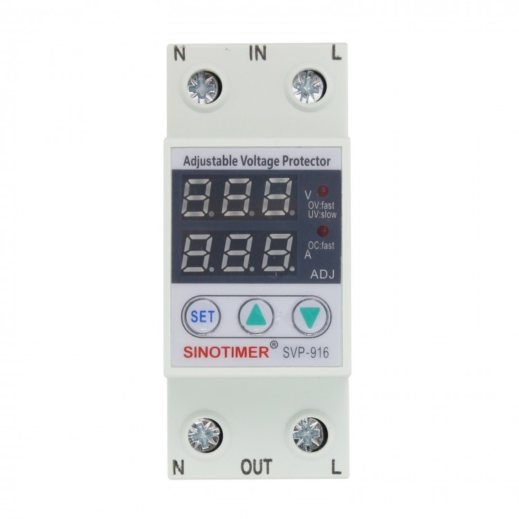 SVP-916 80A Over Voltage Protection Limit Current Dual Display ...