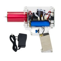 Rechargeable Tesla Coil Handheld Tesla Coil Gun Magnetic Energy Generator DIY Toy with Charger