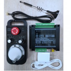 XCMCU XCWGP-06 6-Axis Wireless MPG Manual Pulse Generator CNC MPG with Emergency Stop Button