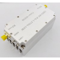 QBD-RF-PA 1.5-1.6G 10W RF Power Amplifier RF Power Amp Module with Heat Sink for GPS Beidou