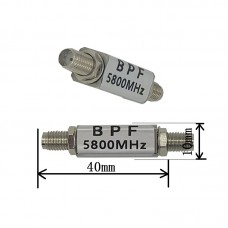 Square Shell High Performance 5.8GHz Bandpass Filter Graphic Transmission Remote Control Filter 2.4GHz Suppressor