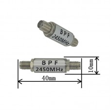 Round Shell 2400-2483SAW Bandpass Filter 2400MHz/2450MHz Graphic Transmission WiFi Remote Range Extension