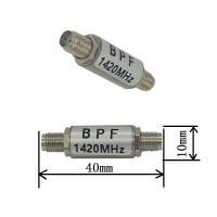 Round Shell 1420MHz for Radio Astronomy SAW Bandpass Filter 80MHz with 1420MHz Radio Astronomy with Low Insertion Distortion
