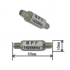 Round Shell 1420MHz for Radio Astronomy SAW Bandpass Filter 80MHz with 1420MHz Radio Astronomy with Low Insertion Distortion