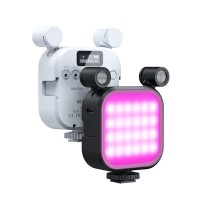 SML-V13 (RGB) High Fidelity Microphone Light LED Flash and Microphone in One for Live Broadcast