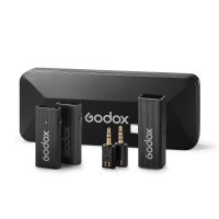 Godox MoveLink Mini UC Kit 2 Wireless Microphone System Two TX and One RX (Classic Black) for Type-C