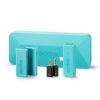 Godox MoveLink Mini UC Kit 2 Wireless Microphone System Two TX and One RX (Macaron Green) for Type-C