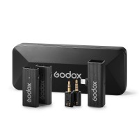 Godox MoveLink Mini LT Kit 2 Wireless Microphone System Two TX One RX (Classic Black) for Lightning