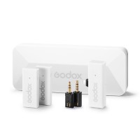 Godox MoveLink Mini LT Kit 2 Wireless Microphone System Two TX One RX (Cloud White) for Lightning
