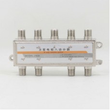 2038 8-way Satellite Splitter High Performance Power Divider 1 Input 8 Output 5-2400MHz for Satellite Splitter