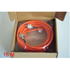 15M/49.2FT Feeder Pure Copper Dual M Connector Feeder Line for Shortwave Radio Used Outdoors