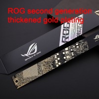 12" 2nd Generation of PCB Ruler Thick Gold-Plated Metric Imperial Ruler for ROG Republic of Gamers