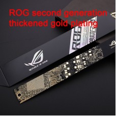 12" 2nd Generation of PCB Ruler Thick Gold-Plated Metric Imperial Ruler for ROG Republic of Gamers