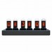 MARVEL TUBES Upgraded IPS Pseudo Glow Tube Clock Desktop Digital Clock Alarm Color Screen Silver