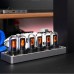 MARVEL TUBES Upgraded IPS Pseudo Glow Tube Clock Desktop Digital Clock Alarm Color Screen Silver