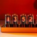 MARVEL TUBES Upgraded IPS Pseudo Glow Tube Clock Desktop Digital Clock Alarm Color Screen Silver