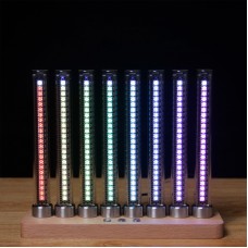 SLCreateFFT Rhythm Light Music Spectrum Display Cyberpunk Gift w/ Beech Base Supports Phone Control