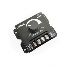 LED Dimmer DC12-24V 30A Manual Brightness Adjustment Controller with Knob Switch and Automatic Memory Function