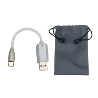 10cm/3.9" Portable DAC Headphone Amplifier OTG Cable Audio Cable For Type-C To USB-A