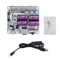 Power Filter Module Super Capacitor Filter Board + Type-C Cable With Switch Perfect For Raspberry Pi